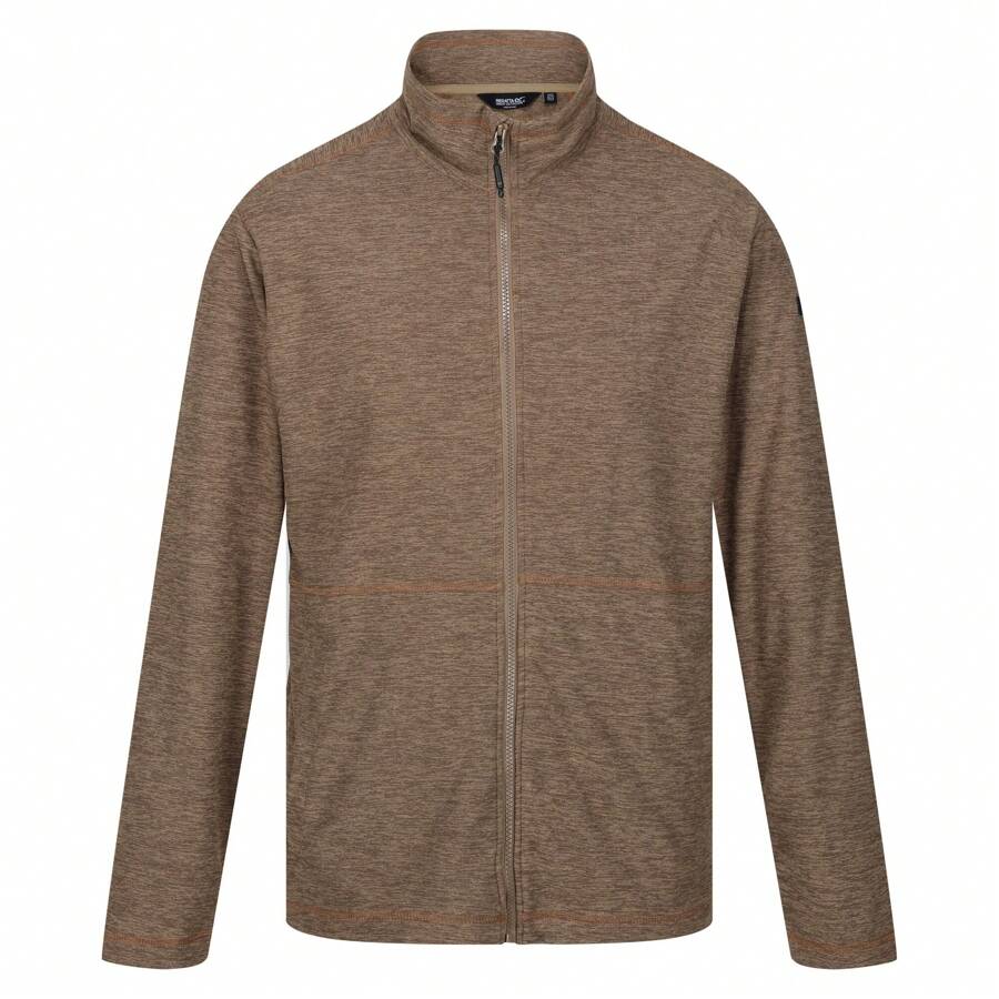 Regatta Mens Edley Marl Full Zip Fleece Jacket (Gold Sand) - Sand - View 1