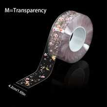 1pc Transparent Printed Mold-Proof Waterproof Tape, 3m Long, For Filling Gaps Of Kitchen Stove, Bathroom Toilet, Wall Corner Or Baseboard