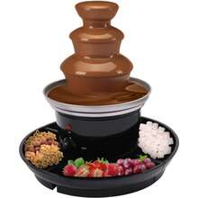ONEUTRALON Chocolate Fountain Machine,Chocolate Fountain Melting Chocolate,Chocolate Fondue Fountain, 3 Tiers Electric Melting Machine Chocolate Fountain Mini Hot Chocolate Fondue Pot, For Birthday Party Wedding - US A Type Plug(110-127V) - View 4