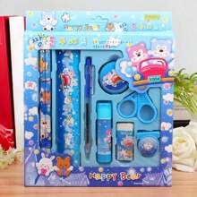 Cartoon Stationery Gift Set, 9pcs Children Creative School Supplies Learning Gift (Packaging Color Random) - Multicolor - View 2
