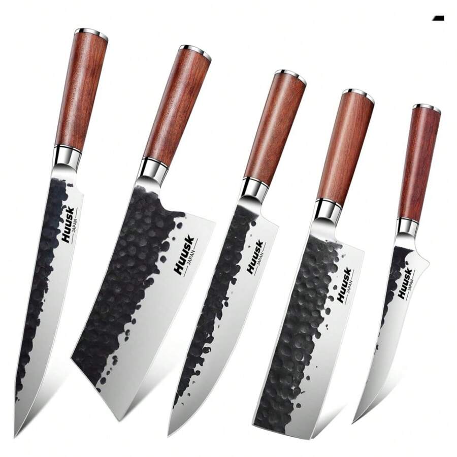 huusk Huusk Japanese Chef Knife Set Of 5PCS Sushi Knife & Sushi Knife ...
