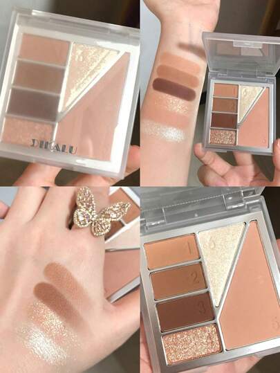 DIKALU 6 ألوان لوحة ظلال العيون , قطعة واحدة عالي مصطبغة لامع مادة متين ضد للماء لوحة ظلال العيون ظلال عيون طبق ظلال العيون مدمج