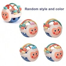 Manhattan Ball Toy For Infants Grasping Toys Rattles And Teethers Baby Toys 6M+Baby's Favorite Gift (Random Accessory Color)