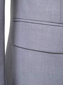 Mens Slim Fit 2-Piece Suit Two Buttons Notched Lapel Solid Suit Jacket Pants Set Tuxedo For Prom Concert Graduation Season Size XS-3XL Men's Spring New Products Suit Sets For Wedding Concert  Graduation Season - 淺灰色 - 查看 8