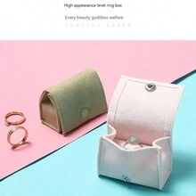 迷你绒面珠宝盒，旅行便携式戒指收纳袋，天鹅绒珠宝收纳袋 - 彩色 - 查看 9