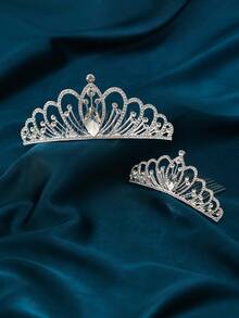 1 Set Minimalist Bridal Wedding Party Occasion Women Hair Accessories Hair Comb - Multicolor - View 3