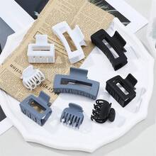 9 Chiếc/Bộ Kẹp Tóc Claw Kẹp Tóc Trung Bình Cho Phụ Nữ, 3 Kiểu Kẹp Tóc Claw Kẹp Tóc Hình Chữ Nhật Cho Tóc Dày Kẹp Tóc Hình Vuông Cho Tóc Mỏng Phụ Kiện Cho Phụ Nữ - Nhiều Màu Sắc - Nhiều màu - Xem 2