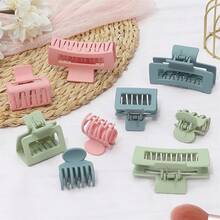 9 Chiếc/Bộ Kẹp Tóc Claw Kẹp Tóc Trung Bình Cho Phụ Nữ, 3 Kiểu Kẹp Tóc Claw Kẹp Tóc Hình Chữ Nhật Cho Tóc Dày Kẹp Tóc Hình Vuông Cho Tóc Mỏng Phụ Kiện Cho Phụ Nữ - Nhiều Màu Sắc - Nhiều màu - Xem 6