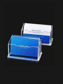 1 PC Nhựa Trong Suốt PP Kinh Doanh Đựng Thẻ Đơn Giản Để Bàn Tên Thẻ Người Tổ Chức - trong suốt - Xem 7