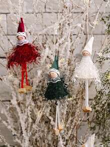 1 peça de decoração natalina: pingente de perna de menina, criativo e original, com pingente de anjinho, pingente de boneca, pingente de renda de anjo, pingente para janela ou árvore de Natal. Decoração natalina para casa, decoração de quarto, decoração de inverno, decoração de Natal, presentes de Natal para casa.