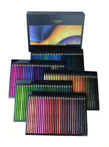 Vibrant Color Pencil Set -72 Color Soft Core Oil Hexagonal Advanced Color Pencil, Used For Painting, Coloring Books, Sketching, And Adult Coloring - Soft Core Art Coloring Pencil Set Suitable For Adults, Artists, Teenagers, Coloring Books, And Arts And Crafts Supplies Back To School