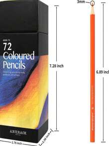 Vibrant Color Pencil Set -72 Color Soft Core Oil Hexagonal Advanced Color Pencil, Used For Painting, Coloring Books, Sketching, And Adult Coloring - Soft Core Art Coloring Pencil Set Suitable For Adults, Artists, Teenagers, Coloring Books, And Arts And Crafts Supplies Back To School
