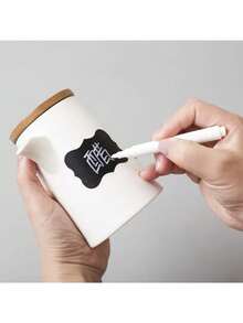 5PCS Dust-Free White Liquid Chalk Marker Pen Erasable Blackboard Pen - White - View 9