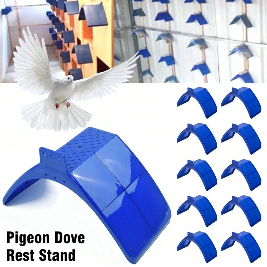 10pcs Birds Pigeon Rest Stand Frame Dwelling Roost Perches Birds Rest Stand UK - Blue - View 1