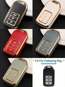 1pc For Car Key Protector Case For Civic For Accord For CRV For XRV Colorful - Single Pack - View 12