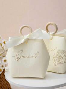 5 piezas/10 piezas Bolsas de papel DIY para regalo de dulces de boda, bolsas de fiesta de celebración para bodas