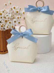 5 piezas/10 piezas Bolsas de papel DIY para regalo de dulces de boda, bolsas de fiesta de celebración para bodas