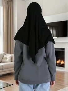 1pc Senhoras Casual Cor Sólida Macio Hijab Lenço de Cabeça, Confortável Versátil Xale Para Todas As Estações Faixa de Cabeça Abaya Acessórios Casual Sob Cap Mulheres Véu - cor sólida - Ver 7