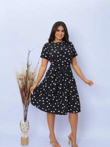 Mavie Dress Versatility: Perfect For Formal, Casual Events Or That Special Date - Đen và trắng - Xem 3