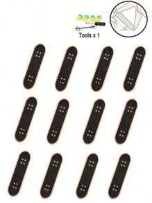Vingertop Speelgoed 6-in-1 Vinger Met Vinger skateboard Kit Trap Volgen Met Vinger Rolschaatsen ( Vinger Skateboard Verstuur op Willekeurige kleur )
