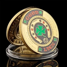 Poker Chips Gold Plated Coin Souvenir Coin Art Poker Card - Gold - View 4