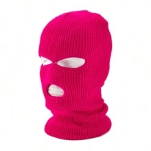 1 chiếc, Mặt nạ trùm đầu 3 lỗ toàn mặt Balaclava màu đen dành cho cả nam và nữ, Mặt nạ Balaclava đan cho các hoạt động ngoài trời, Luyện tập trượt tuyết đạp xe - màu đen - Xem 20