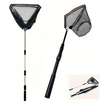 1pc Telescoping Fishing Net - Portable And Extendable Fishing Net, Fishing Accessory