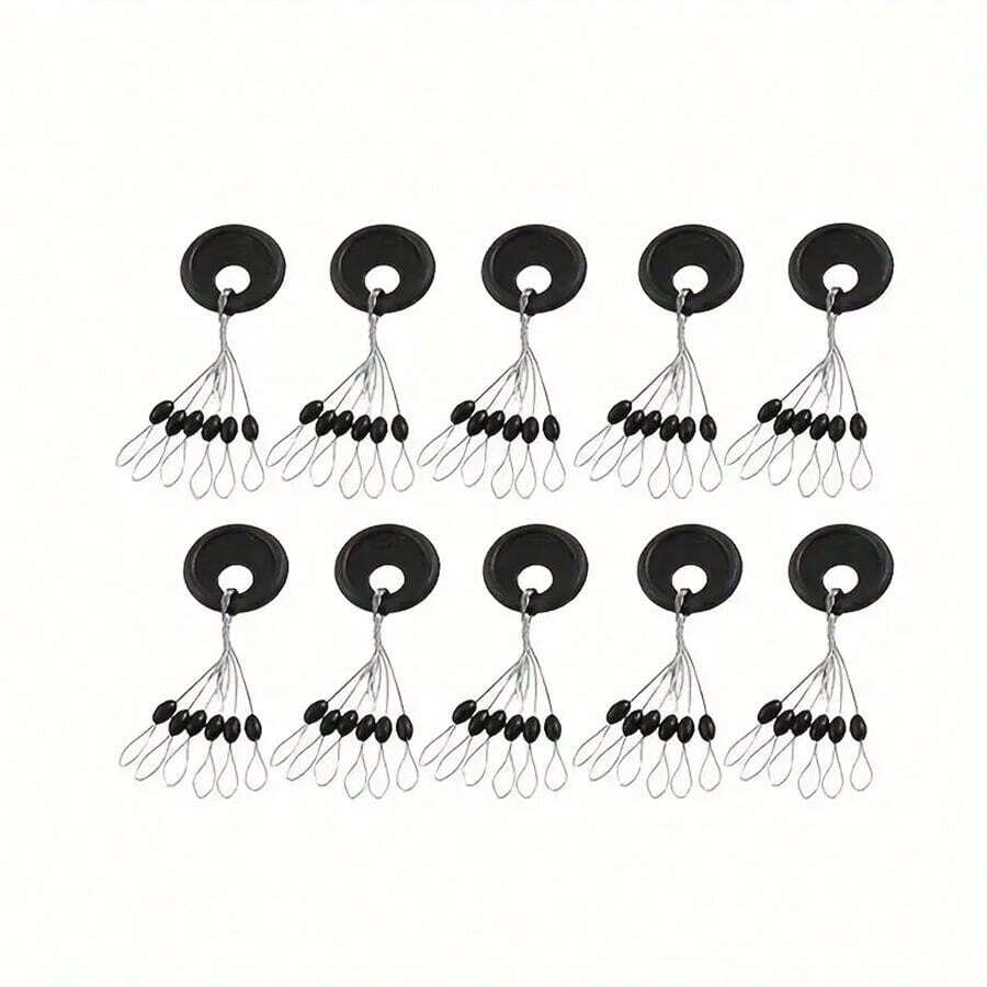 600pcs Fishing Lures Spacer Beads, Silicone Spacer Beads For Fishing Line, Fishing Accessories - Multicolor - View 1