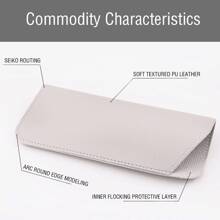1pc Soft Glasses Bag Fashion PU Leather Eye Glasses Reading Glasses Pouch Cover Portable Eyeglasses Case Holder Glasses Case Holder Organizer Storage Eyeglass Case Protective Case Glasses Bag Sunglasses Pouch For Travel Vacation Cruise Summer Holiday Travelling Bag Travel Stuff Essentials For College Dorm Home School Travel Kit