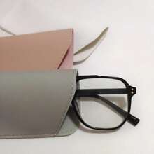 1pc Soft Glasses Bag Fashion PU Leather Eye Glasses Reading Glasses Pouch Cover Portable Eyeglasses Case Holder Glasses Case Holder Organizer Storage Eyeglass Case Protective Case Glasses Bag Sunglasses Pouch For Travel Vacation Cruise Summer Holiday Travelling Bag Travel Stuff Essentials For College Dorm Home School Travel Kit