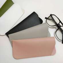 1pc Soft Glasses Bag Fashion PU Leather Eye Glasses Reading Glasses Pouch Cover Portable Eyeglasses Case Holder Glasses Case Holder Organizer Storage Eyeglass Case Protective Case Glasses Bag Sunglasses Pouch For Travel Vacation Cruise Summer Holiday Travelling Bag Travel Stuff Essentials For College Dorm Home School Travel Kit