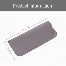 1pc Soft Glasses Bag Fashion PU Leather Eye Glasses Reading Glasses Pouch Cover Portable Eyeglasses Case Holder Glasses Case Holder Organizer Storage Eyeglass Case Protective Case Glasses Bag Sunglasses Pouch For Travel Vacation Cruise Summer Holiday Travelling Bag Travel Stuff Essentials For College Dorm Home School Travel Kit