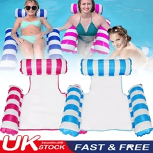 Pool Float Water Hammock Swimming Pool Floating Chair 4 In1 Inflatable Hammock - Blue - View 1