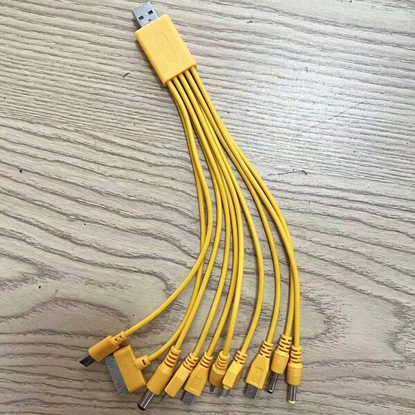 1 Pièce Câble De Données Multifonctionnel De Dix-en-un Câble De Charge Usb À 10 Têtes De Charge, Convient Pour Plusieurs Appareils De Charge