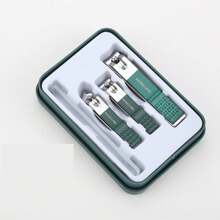 1 Set Professional Nail Care Set, Nail Clipper, Slanted Nail Clipper, Nail File - 4pcs Stainless Steel Manicure Tool Set - Multicolor - View 6