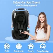 1pc Infant Car Seat Insert, 2-In-1 Reversible Infant Car Seat Head Support For Girls Boys, 3D Air Mesh Baby Car Seat Cushion, Newborn Carseat Head Support For Carrier, Stroller, Swing, Bouncer