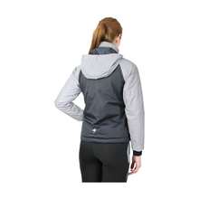 Hy Womens/Ladies Silva Flash Waterproof Padded Jacket (Black/Silver Reflective) - Black - View 5