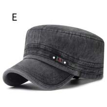 Gorras militares lavadas, gorras militares planas de casco, gorras militares de cadete, gorra militar, gorra de béisbol - Multicolor - Ver 3
