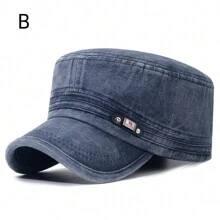 Gorras militares lavadas, gorras militares planas de casco, gorras militares de cadete, gorra militar, gorra de béisbol - Multicolor - Ver 5