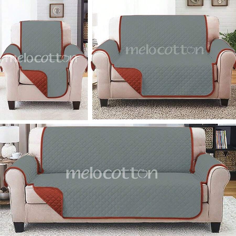 Pack de 3 Protectores para Sala Doble Vista Capitonado Pinsonic a cuadros de Alta Calidad Sin Hilo, Protector de Sofá Reversible y Resistente, Diseño Elegante y Sofisticado, Ideal para Sofás de 3 Piezas, Confort y Estilo para tu Sala, Protector Impermeable y Resistente al Desgaste, Fácil de Instalar y Mantener, Perfecto para Hogares con Niños o Mascotas, Material Suave y Duradero, Protección Extra contra Manchas, Rasgaduras y Derrames, Fundas Reversibles para Cambio de Estilo, Disponible en Varios Colores - Gris Oscuro - Ver 1