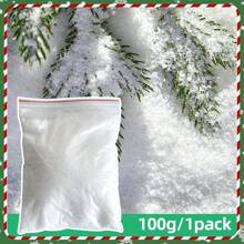 1 pieza Decoración navideña Copos de nieve simulados, 100g de polvo de nieve seca Copos de nieve artificiales, Accesorios fotográficos Copos de nieve artificiales, Decoración de escena, Decoración navideña, Decoración del hogar, Decoración de oficina, Decoración perfecta para fiestas temáticas, Decoración de fiesta familiar de Navidad,Navidad