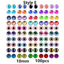 100pcs 6-12mm Photo Glass Cabochons Dragon Eyes Cat Eye Toys Handmade Dome Eyes DIY Jewelry Making Accessories - Eyes Glass Cabochons - View 15