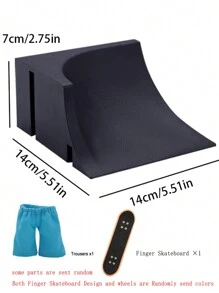 Vingertop Speelgoed 6-in-1 Vinger Met Vinger skateboard Kit Trap Volgen Met Vinger Rolschaatsen ( Vinger Skateboard Verstuur op Willekeurige kleur )