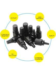 10pcs Screw Extractor Set, Alloy Steel Damaged Screw Remover, Metal Easy-Out Drill Bits, Broken Bolt & Stud Extractor, Multi-Spline Screw Extractor Kit, Suitable For Bolts, Screws, Pipes