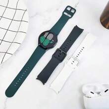 1 dây đeo silicon nguyên bản mới 20MM tương thích với Galaxy Watch 4 Classic 42mm 46mm Galaxy Watch 5 Pro 45mm 5/6/7 40mm 44mm 46mm 42mm Dây đeo thay thế cho nam nữ - Nhiều màu - Xem 6