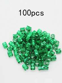 200 件/100 件/50 件混色皇冠辫子发珠夹，DIY 珠宝配饰，金属嘻哈朋克发饰，爪夹，发爪，发夹，发夹，发夹 - 彩色 - 查看 10