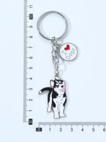 1pc Metal Fashion Hot Pet German Shepherd Dog Keychain Dog Pendant Animal Enamel Keyring Women Bag Jewelry Girls Boyfriend Souvenir Car Accessories Bag Charm School Animal Cute Goth Y2k Christmas Gift Ideas Bag Accessories Lanyards With Id Holder Car Accessories Bag Charms - Multicolor - View 4