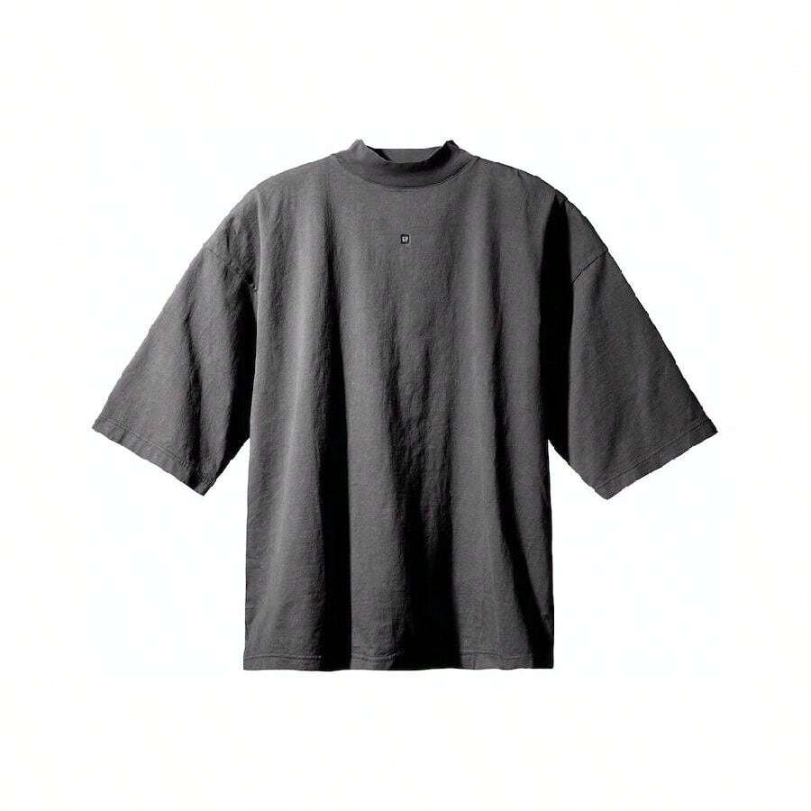 Yeezy Gap Engineered By  Logo 3/4 Sleeve Tee - Dark Grey - Dark Grey - View 1
