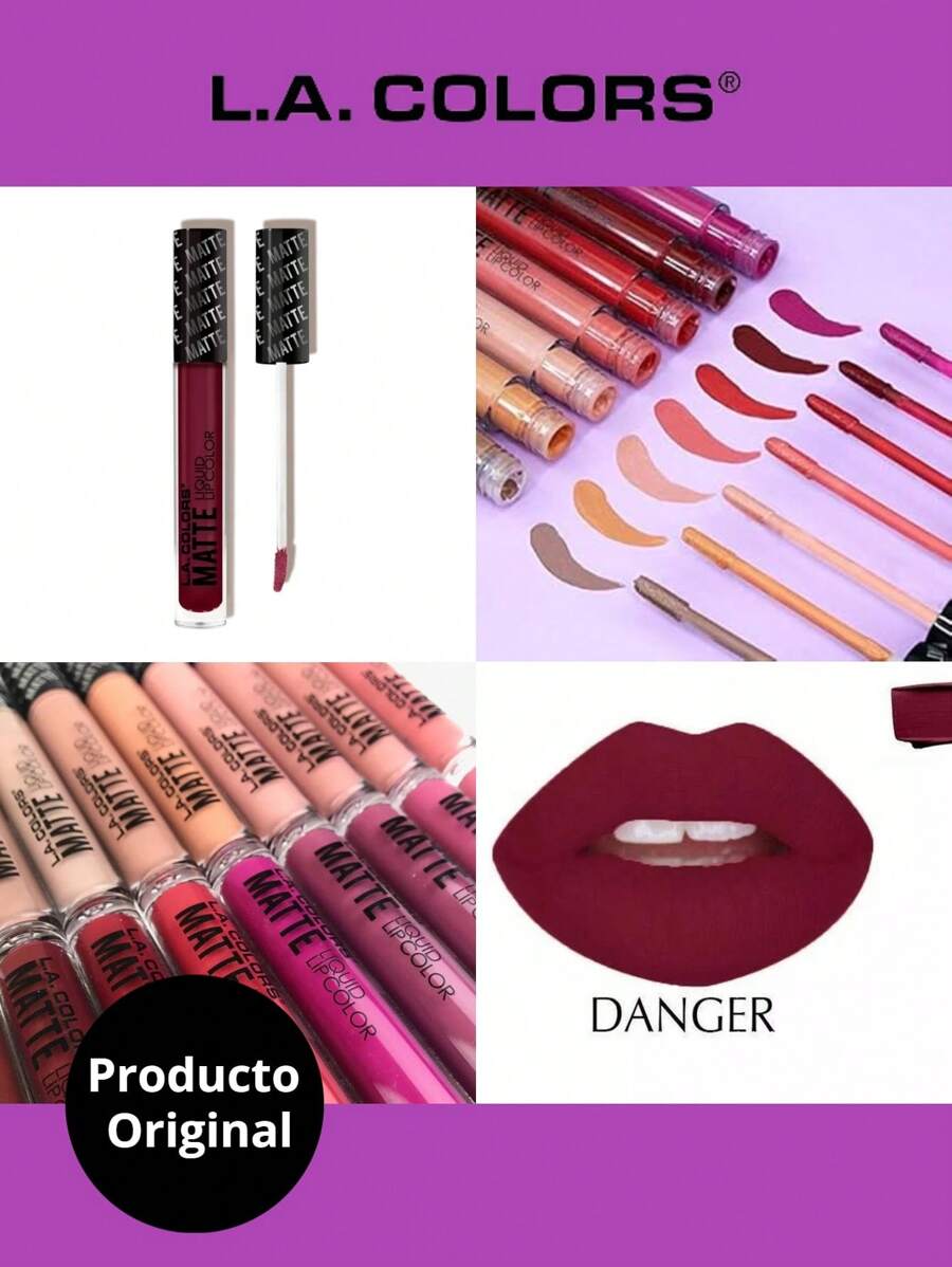 L.A. Colors Labial Matte Líquido Lip Color LA Colors - After the Moment - Ver 1