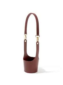 Manchon isolé de tasse en PU chic - anti-fuite, Sac fourre-tout portable pour boissons chaudes et froides | Durable, résistant à l'eau et facile à nettoyer | Parfait pour les gobelets à paille en verre, les couvercles de gobelets pour boissons, les manchons de gobelets réutilisables - Multicolore - Voir 9